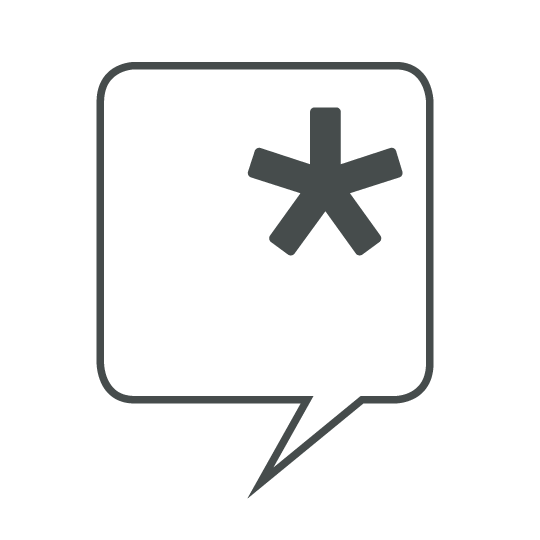 TANGRAM. Werbeagentur Sprechblase Icon